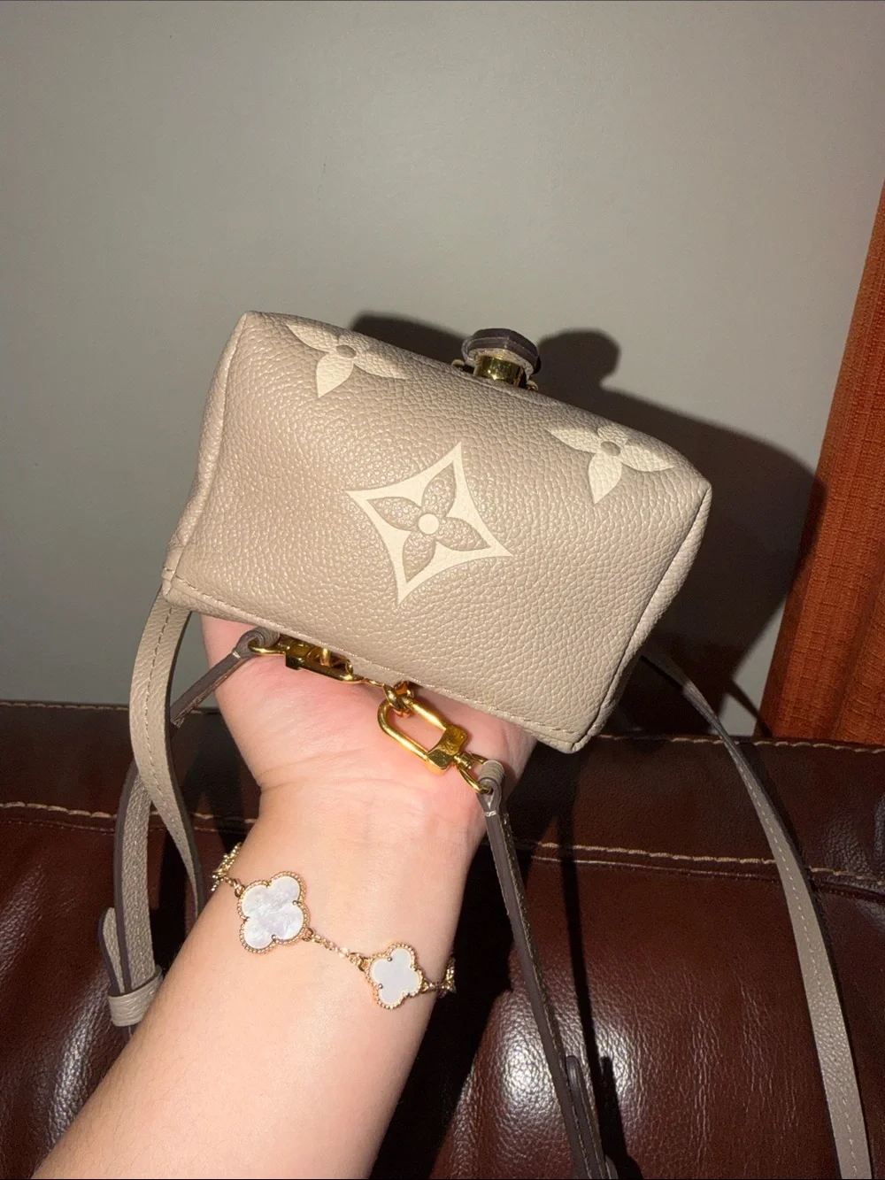 ‼️Authentic Louis Vuitton Empreinte Monogram Gaint Leather Small Backpack